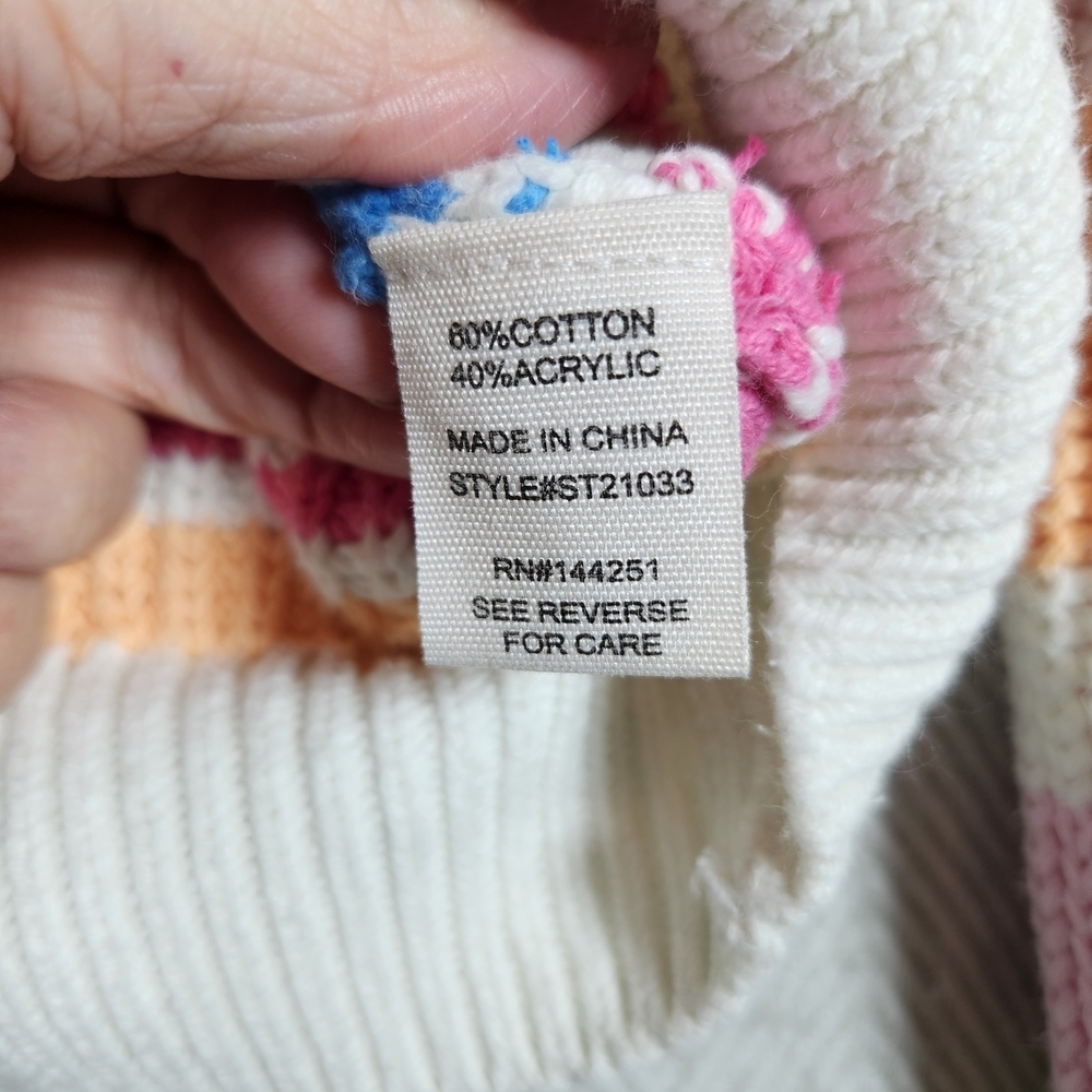 Jessica Simpson XS Striped Multicolor Women's Sweater Cardigan #spring - Picture 4 of 10